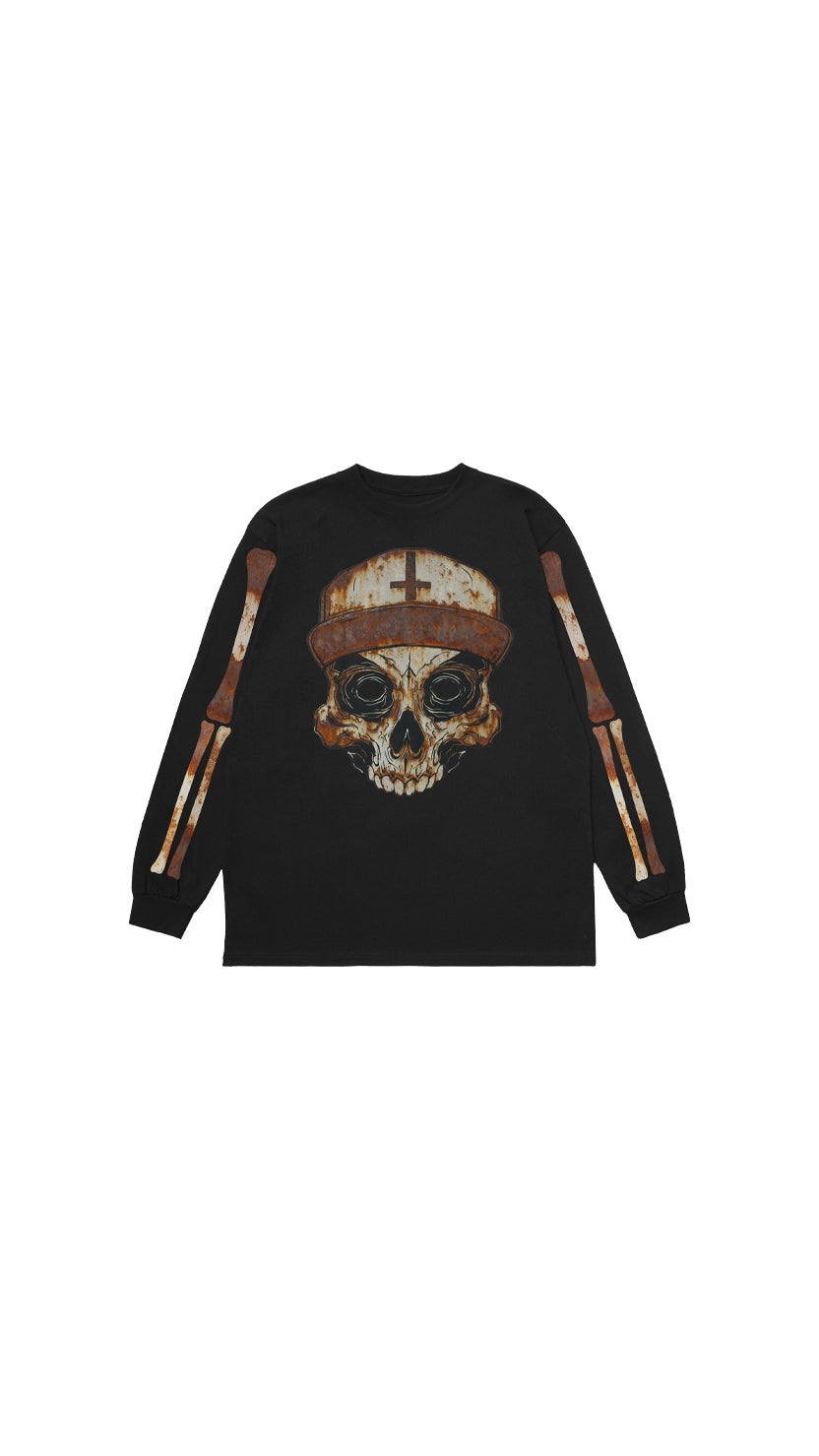 Rusty Skull Longsleeve – Black