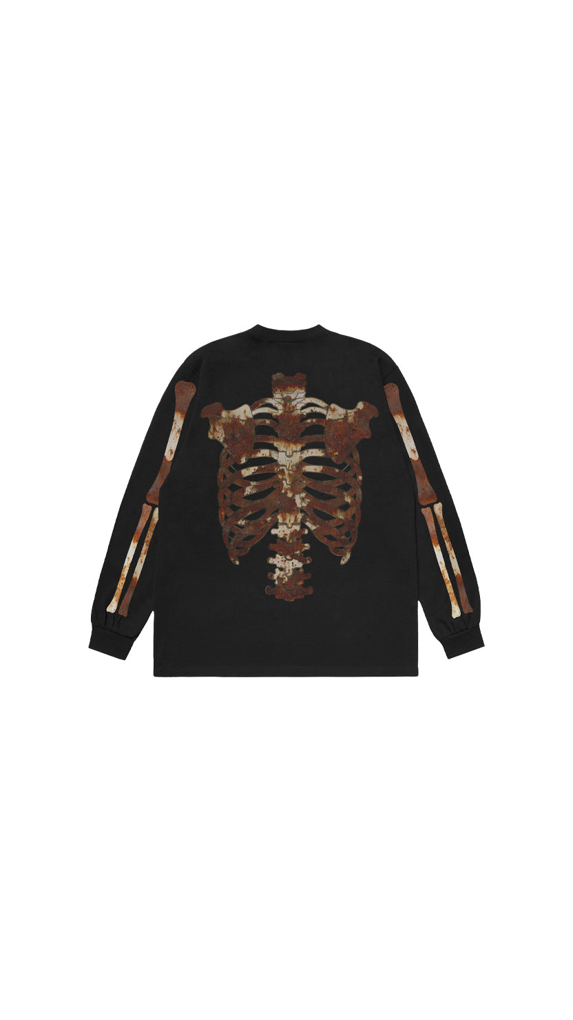 Rusty Skull Longsleeve – Black