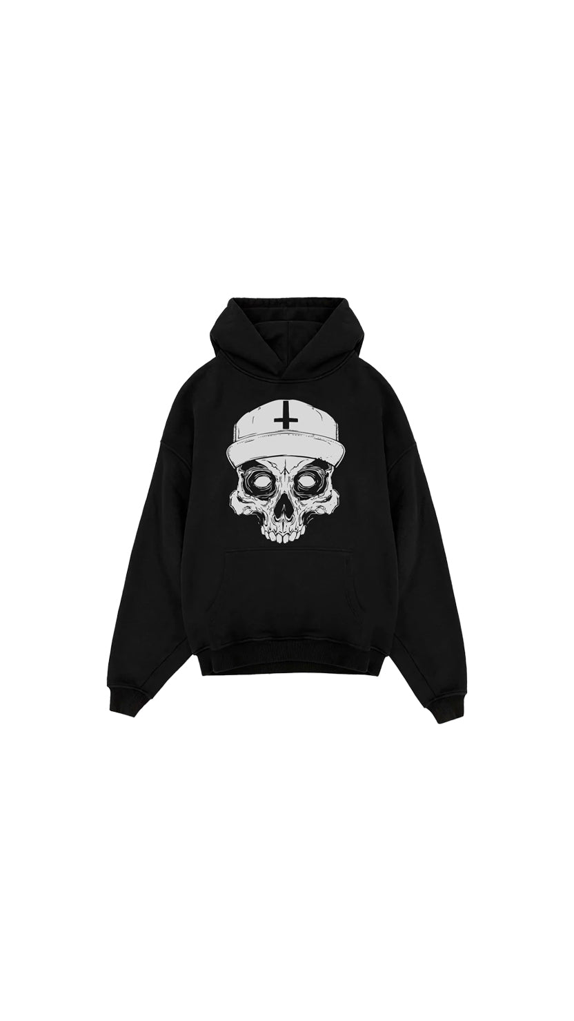 Skull Hoodie – Black